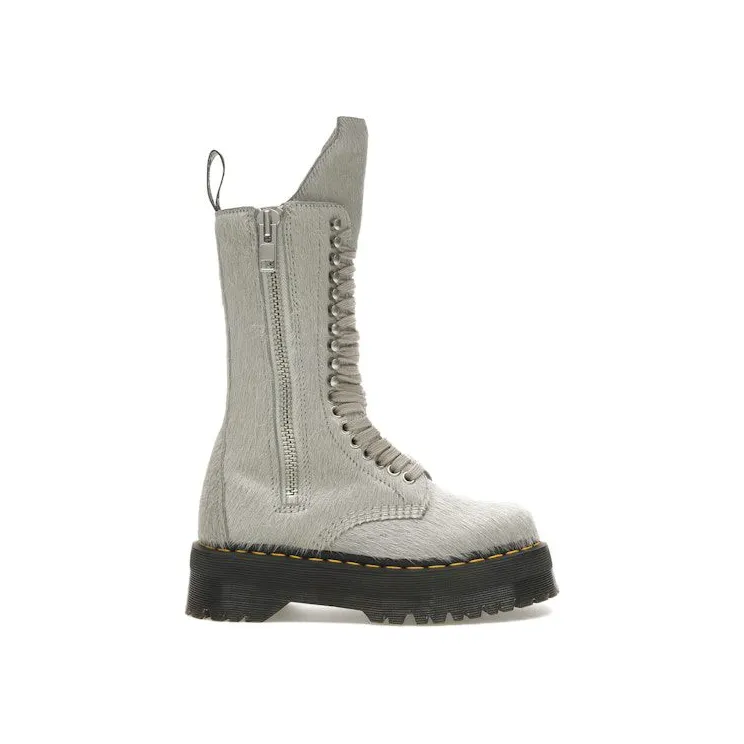 Dr. Martens 1918 Ro Hair On Lace Up Strobe Calf Length Platform Boot Rick Owens (27980049)