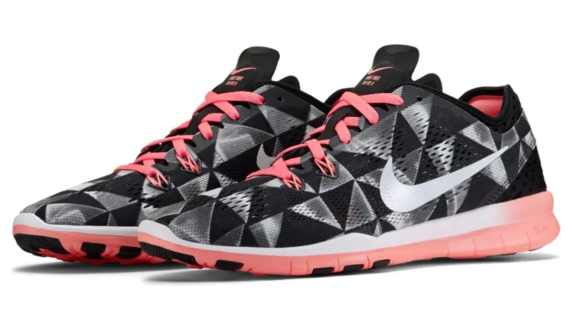 Nike Free 5.0 TR Fit 5 Print Black/White-Lava Glow (W)