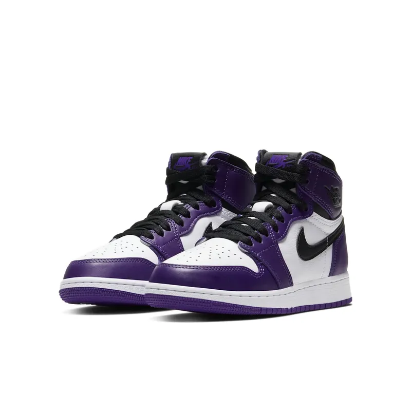 Air Jordan 1 Retro High Court Purple White (GS) (575441-500)