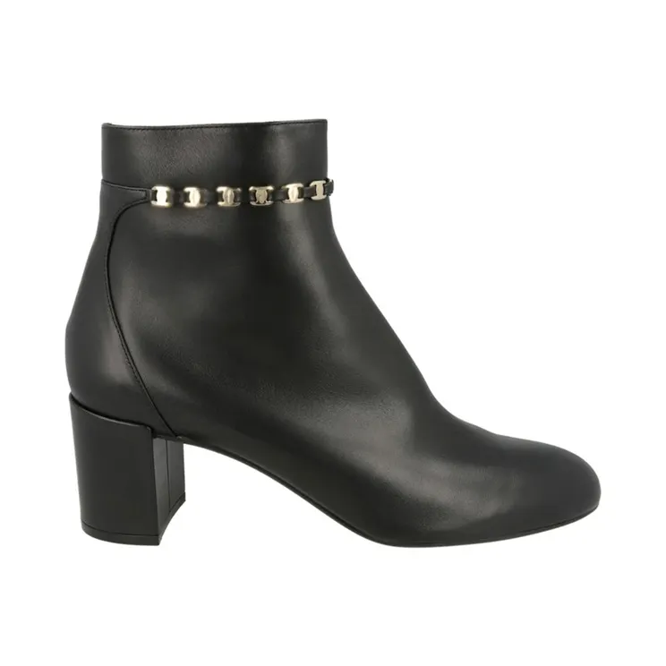 Ferragamo Ghila Leather Boots Black (01B954-744742-1C)