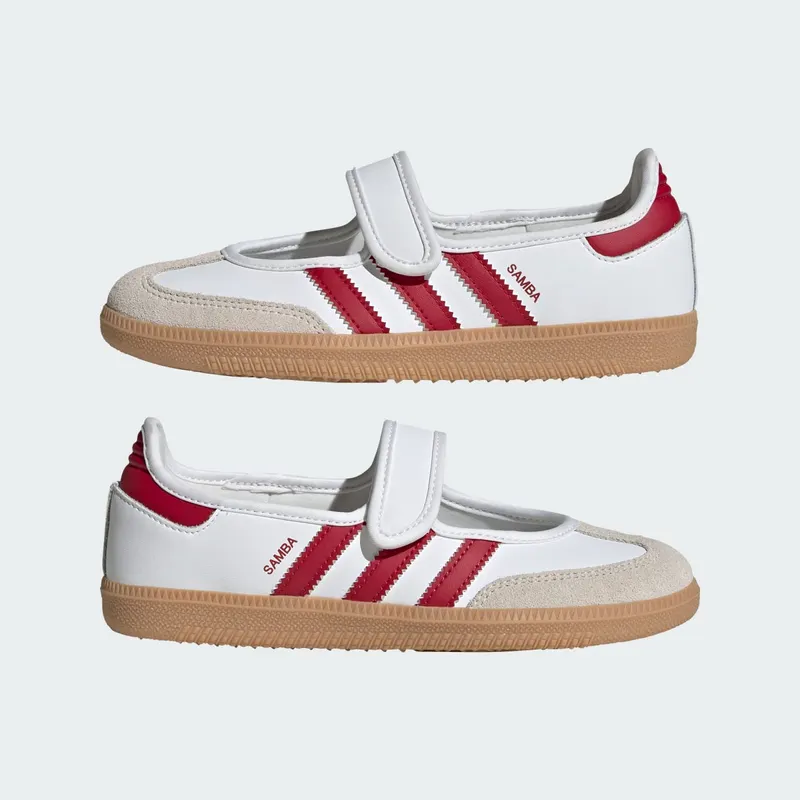 Adidas Samba Jane Kids Cloud White / Team Victory Red / Gum (KJ2658)
