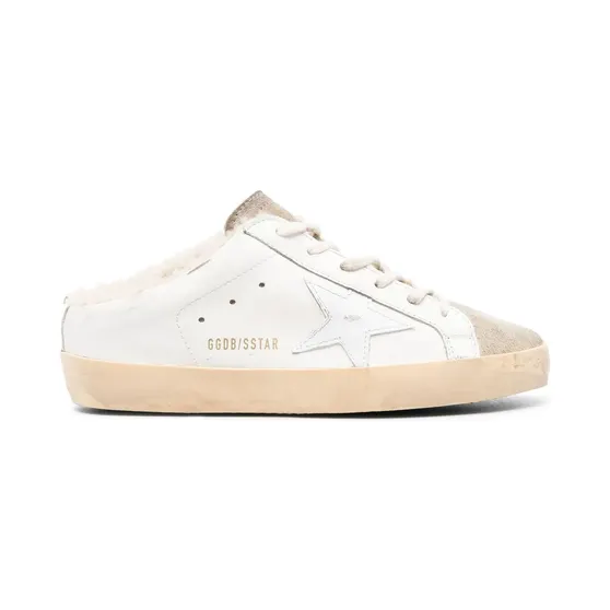 Golden Goose Super-Star Sabots mit Schnürung “White” (GWF00110F003975)