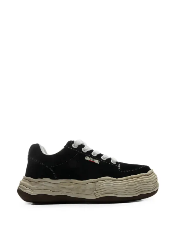 Maison MIHARA YASUHIRO Oliver OG distressed sole suede low-top – Black (A16FW708)