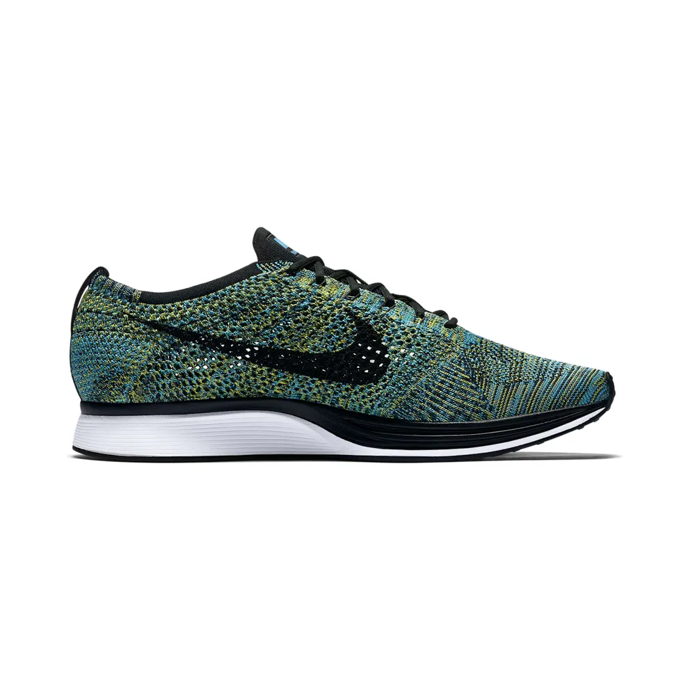 Nike Flyknit Racer Blue Glow Yellow Strike Blue Glow/Black-Yellow Strike (526628-405)
