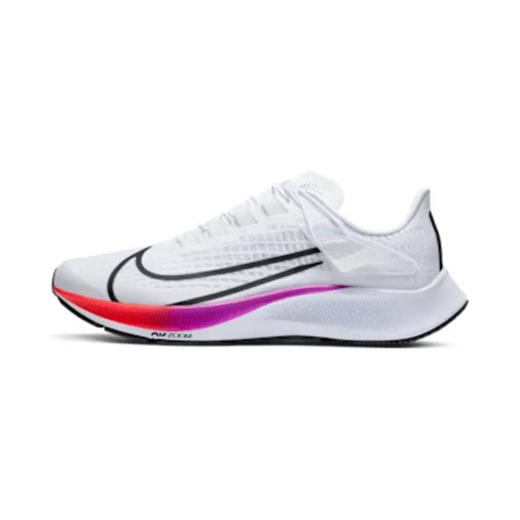 Nike Air Zoom Pegasus 37 FlyEase “White / Hyper Violet / Spruce Aura / Flash Crimson” (CK8474-100)