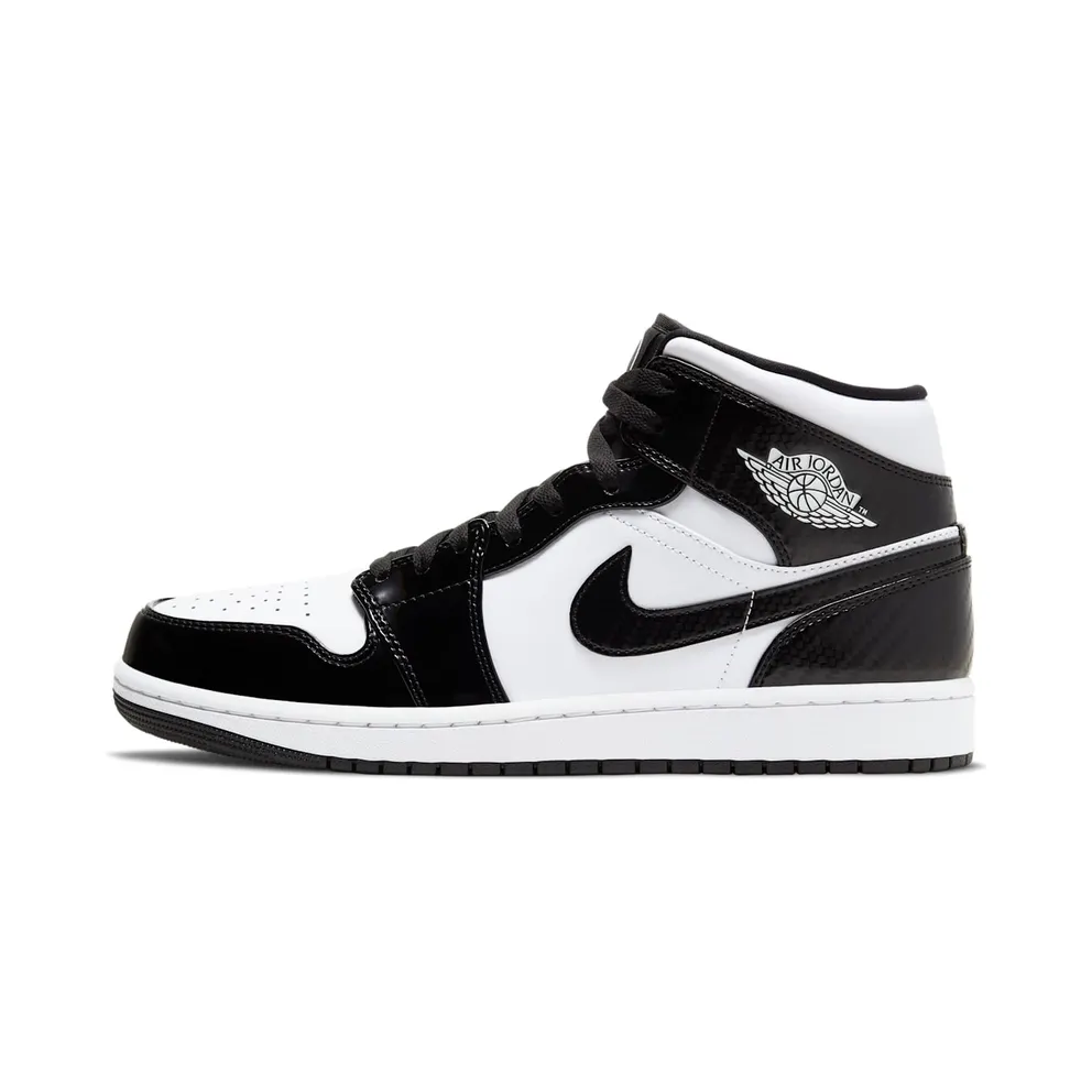 Jordan 1 Mid Carbon Fiber Black/White-Black (DD1649-001)