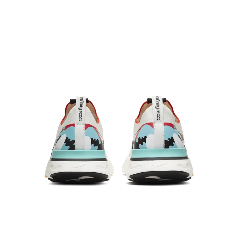 Nike React Infinity Run Flyknit A.I.R Sail Sail/Track Red-Laser Orange-Black (CV9312-100)