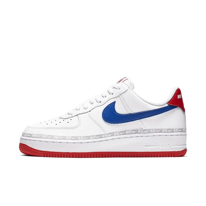 Nike  Air Force 1 Low Overbranding White Red Blue White/Habanero Red-Game Royal (CD7339-100)