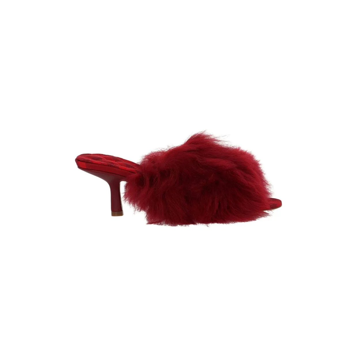 Burberry Jackie Shearling Mules Berry (8077590)