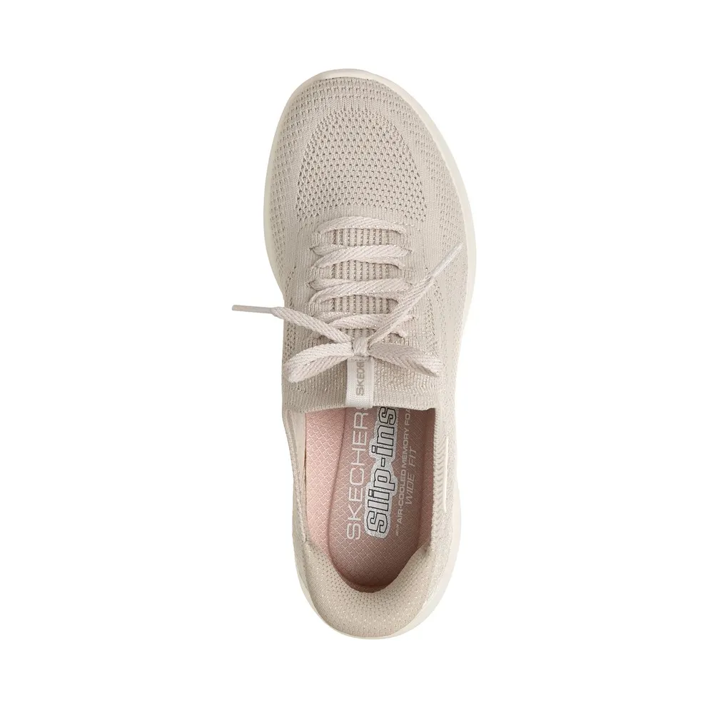Skechers Slip-ins: Ultra Flex 4.0 Sneaker Natuurlijk