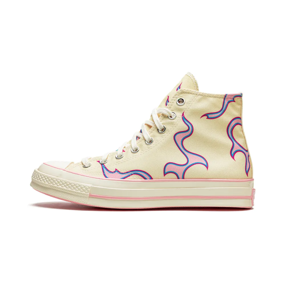 Converse Chuck Taylor All-Star 70 Hi Golf Le Fleur Yellow Flame (2021) – “Egret / Egret / Pink” (172398C)