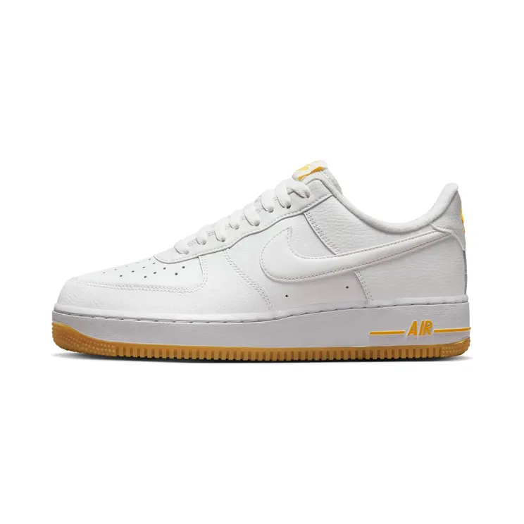 Nike Air Force 1 Low ’07 White University Gold Gum “Summit White / University Gold / White” (DZ4512-100)