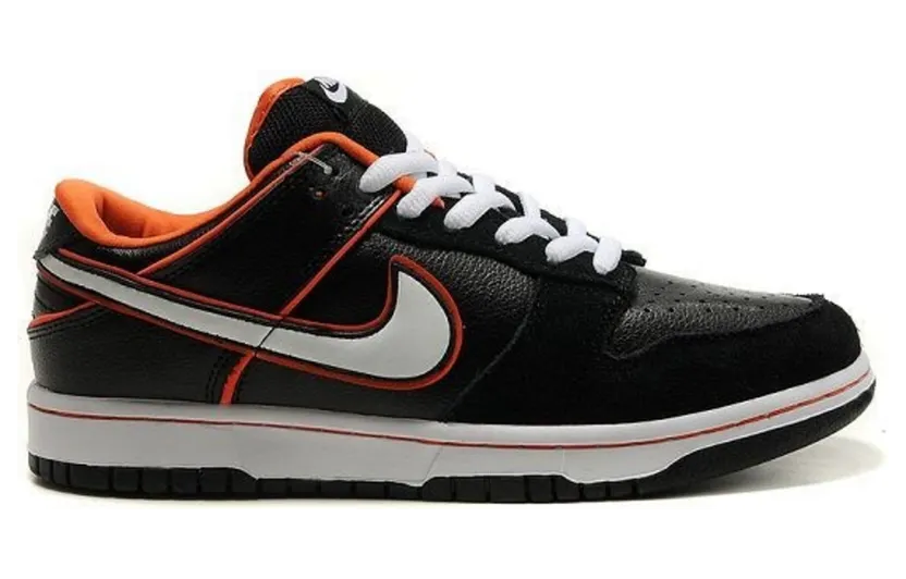 Nike Dunk Low Pro SB Black/White-Orange Blaze (304292-010)
