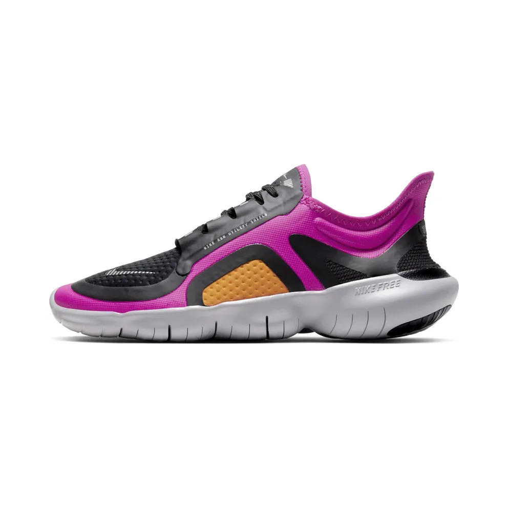 Nike Free RN 5.0 Shield “Fire Pink / Black / Metallic Silver” (BV1224-600)
