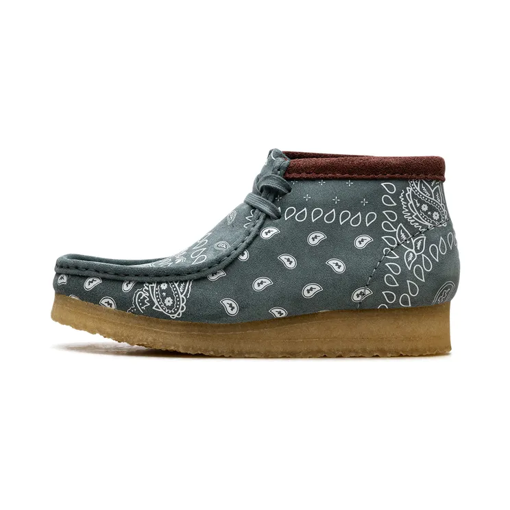 Clarks Wallabee Boot “Green Paisley Suede” (26168743)