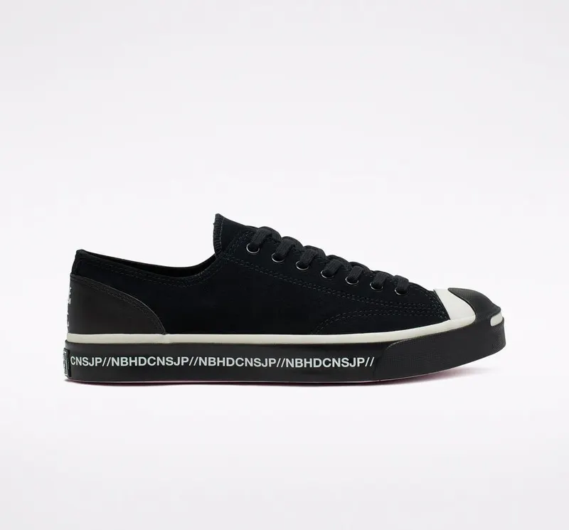 Converse Jack Purcell Ox Neighborhood Motorcycle Black/White (165604C)