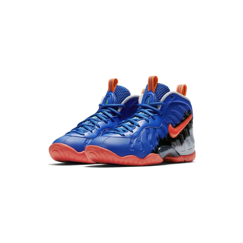 Nike Air Foamposite Pro Nerf (GS) Racer Blue/Total Crimson-Green Streak-Wolf Grey (644792-403)