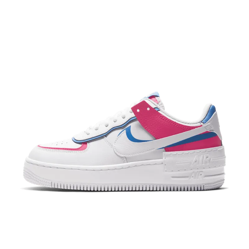 Nike Air Force 1 Shadow Cotton Candy (W) White/White-White-Hyper Pink (CU3012-111)