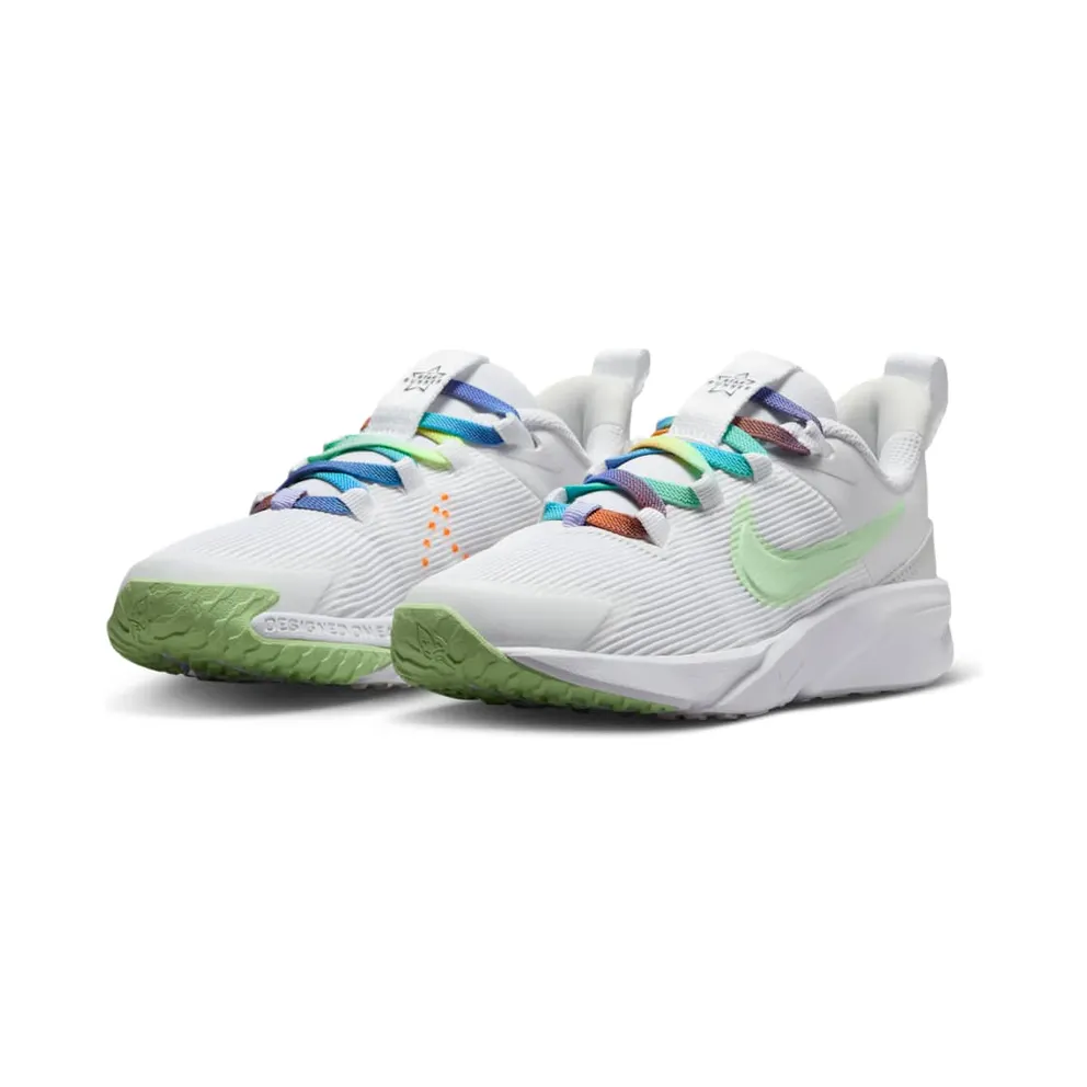 Nike Star Runner 4 Next Nature SE White Photon Dust Total Orange Vapor Green (FN4980-100)