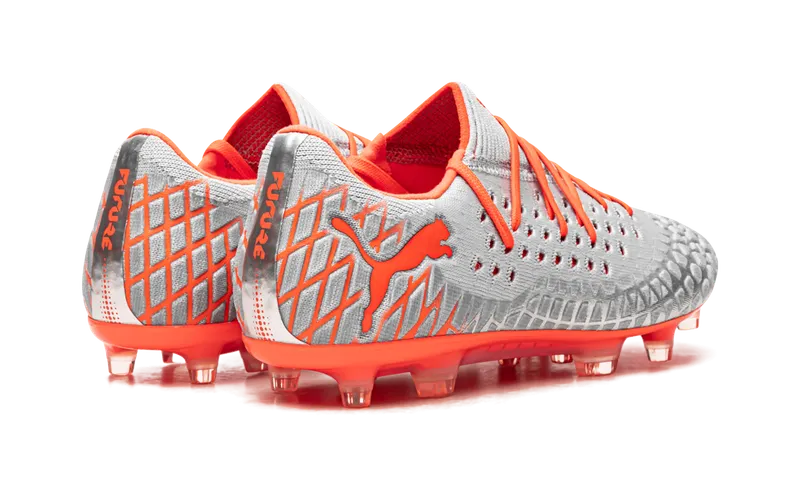 Puma Future 4.1 Netfit Low FG/AG “SILVER-RED” (105730-01)