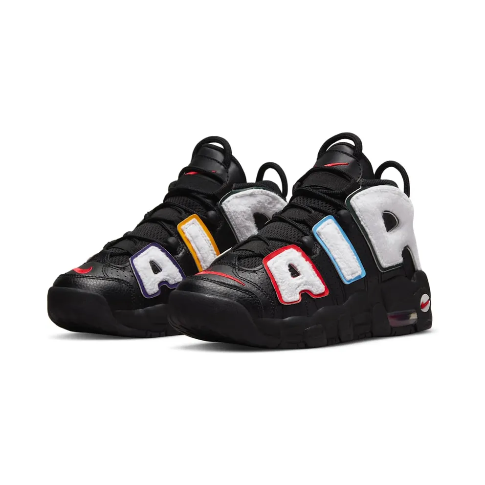 Nike Air More Uptempo “Black / White / Pro Green / University Red” (DQ7780-001)