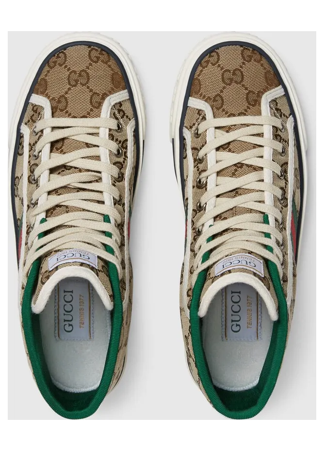 Gucci Tennis 1977 High Top GG (W) (627838 HVK70 9765) (4)