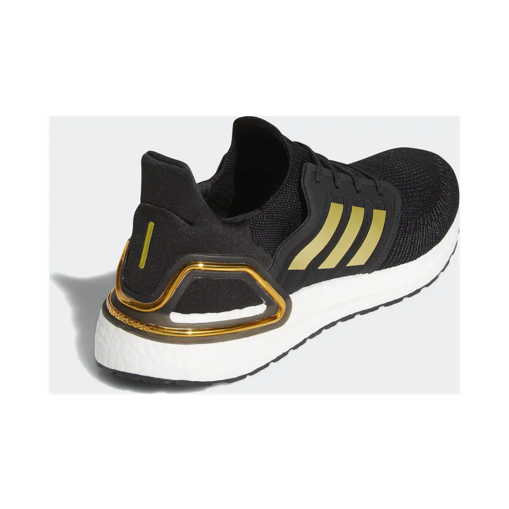 adidas Ultra Boost 20 Black Gold White Core Black/Gold Metallic/Solar Red (EE4393)