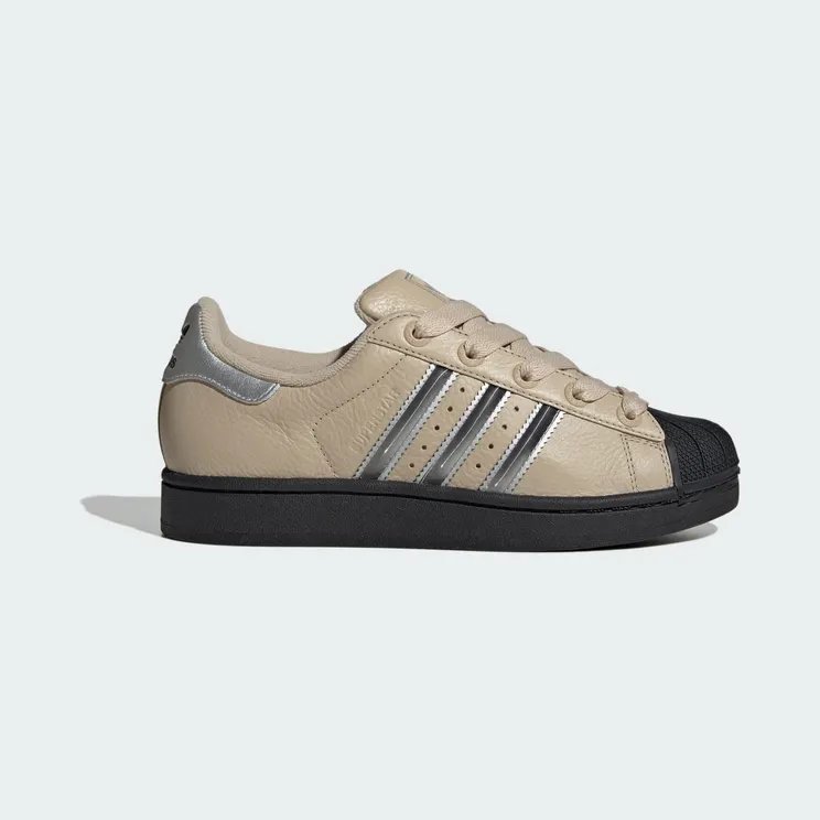Adidas Superstar II Stone Khaki / Silver Metallic / Core Black (JR4234)