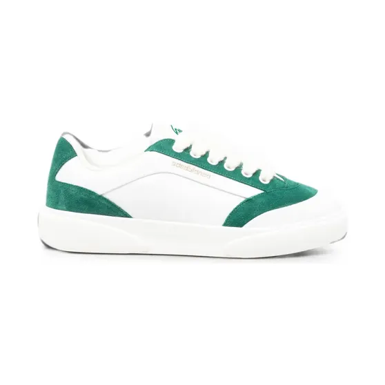 Casablanca Del Mar met suède vlak en logo-print “White” (APF26SKN02502M)