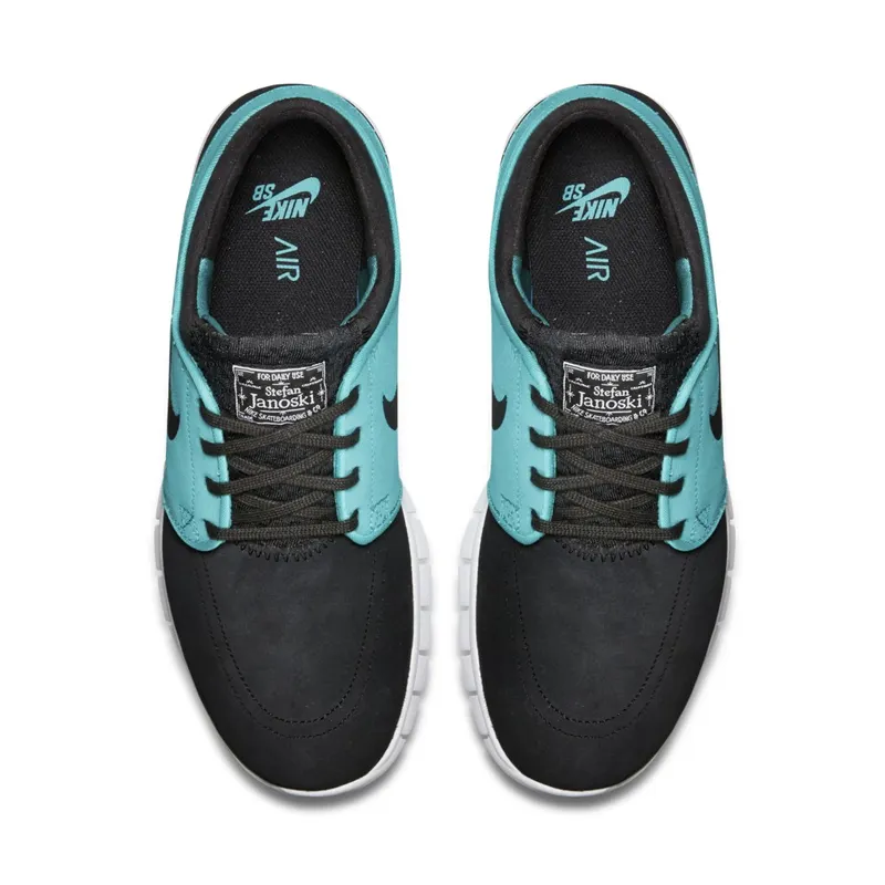 Nike  SB Stefan Janoski Max Leather Black Mint Retro Black/Black-Light Retro-White (685299-031)