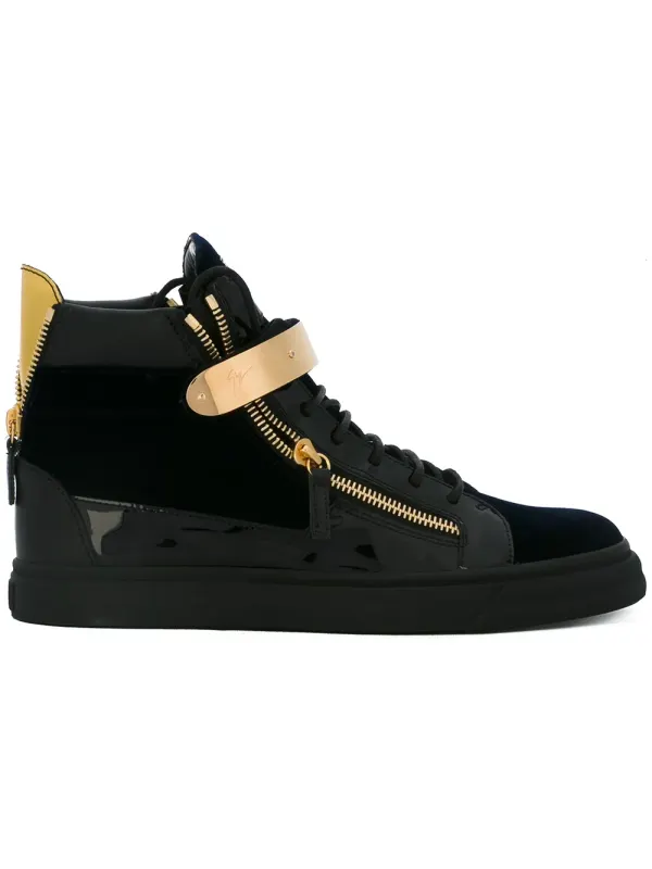 Giuseppe Zanotti ‘Coby’ mid-top sneakers – Blue (RU6031001)