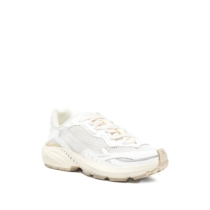 Represent Storm-Torn Mesh Panelled “Neutrals/White” (MLM100782-30 CREAM)