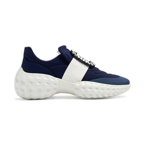 Roger Vivier Viv’ Run Light Blue White Crystal Buckle (RVW63731340SIQ496F)