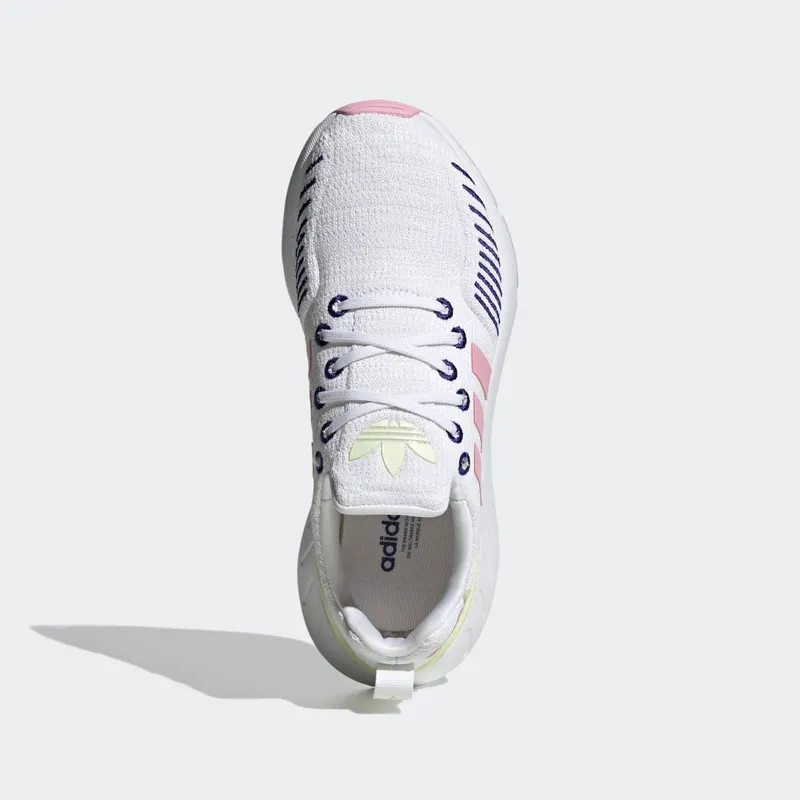 Adidas Swift Run 22 Cloud White / True Pink / Almost Lime (GZ0798)