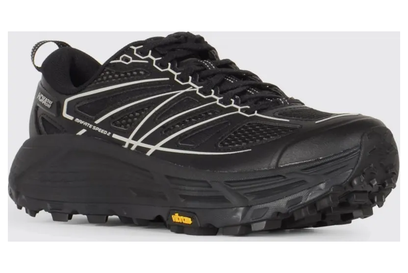 Hoka Mafate Speed 2 Sneakers in Mesh and Rubber Black 1 (1171891BBN)