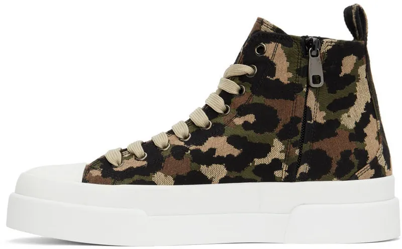 Dolce & Gabbana Green ‘Reborn To Live’ Sneakers (CS1889 AQ700)