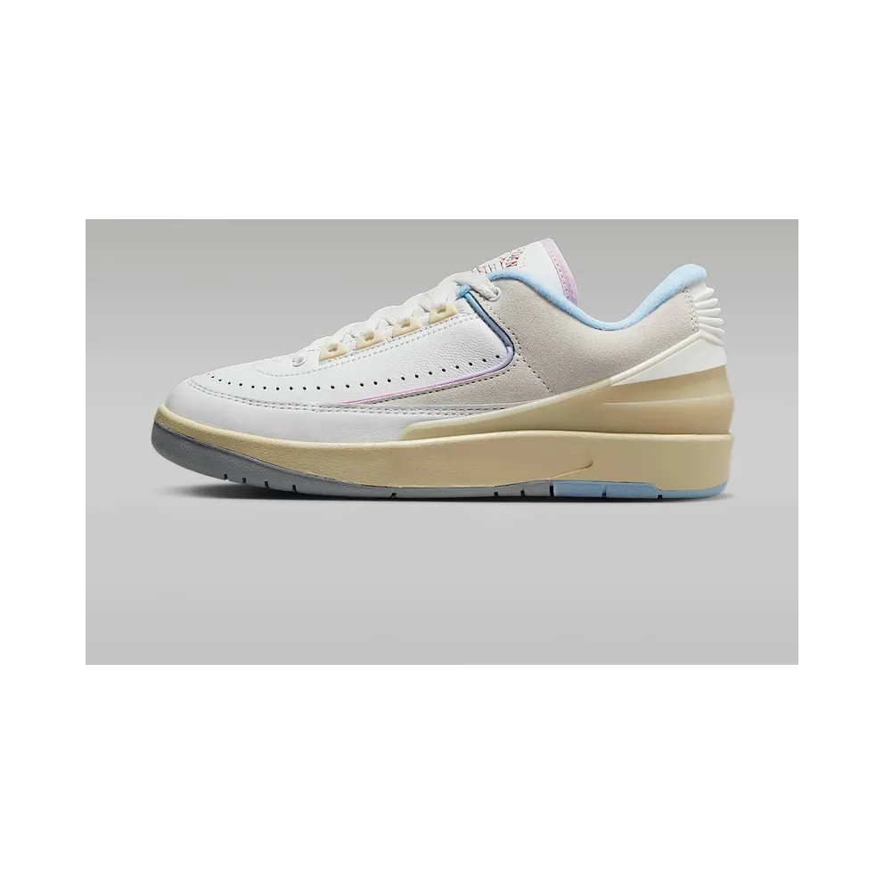 Air Jordan 2 Retro Low Summit White/Ice Blue/Iced Lilac/Varsity Red (DX4401-146)
