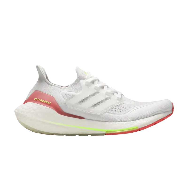 adidas Ultra Boost 21 White Hazy Rose (W) (FY0416)