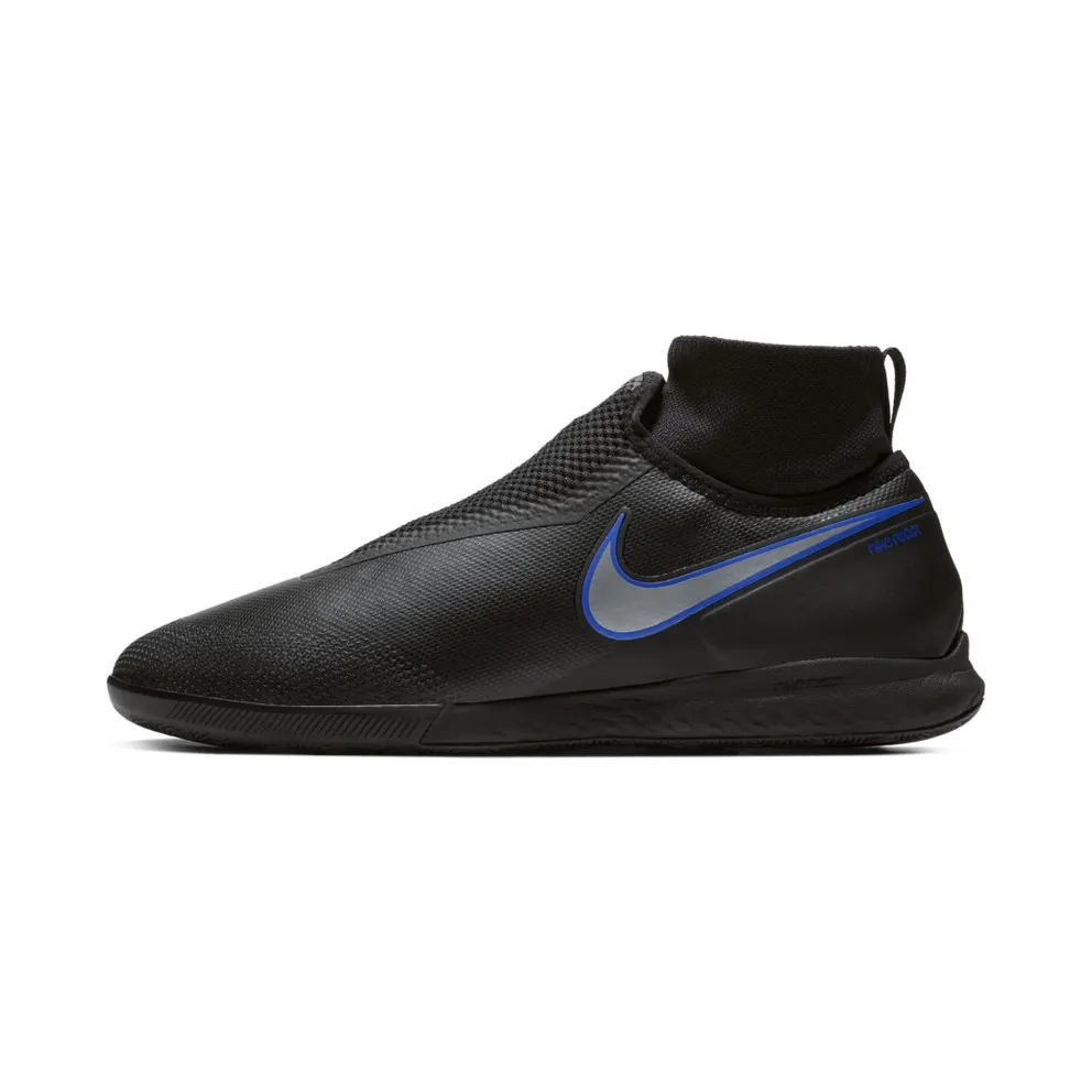 Nike React Phantom Vision Pro Dynamic Fit IC Black Black Racer Blue Metallic Silver (AO3276-004)
