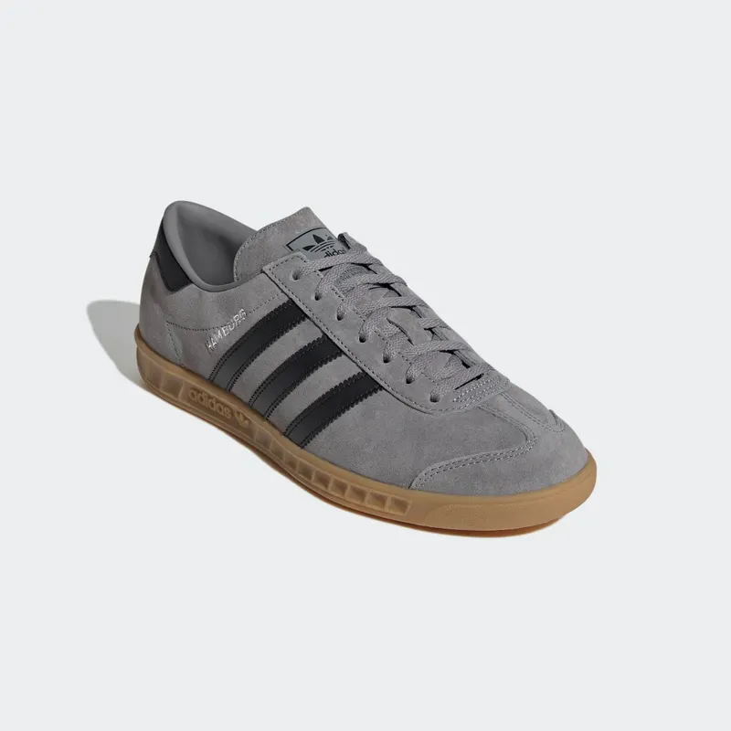 Adidas Hamburg Grey Three / Core Black / Gum (GW5751)