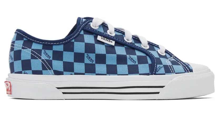 Vans Blue OG Style 23 LX Checkerboard Sneakers (VN0A5JIZ92T)