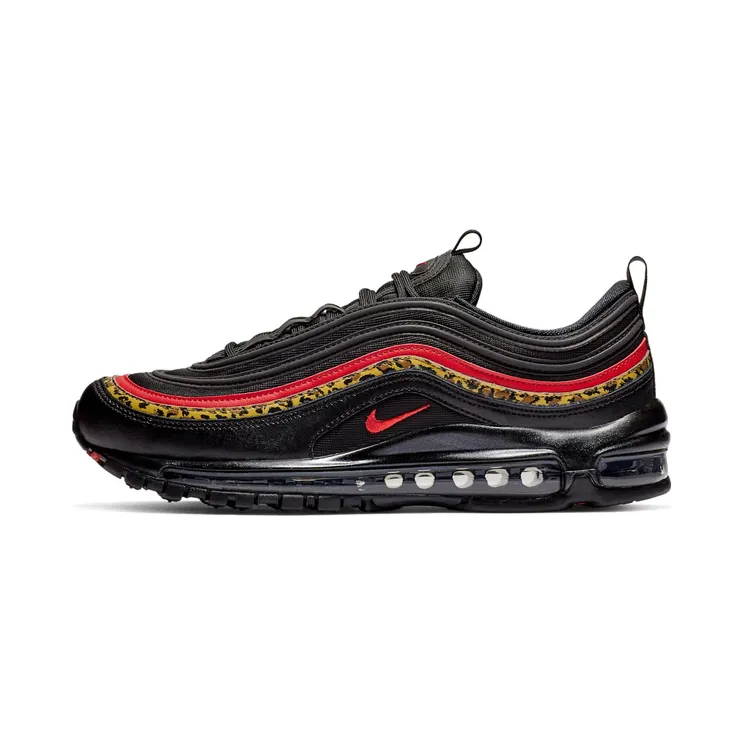 Nike Air Max 97 Leopard Pack Black (W) “Black / Print / University Red” (BV6113-001)
