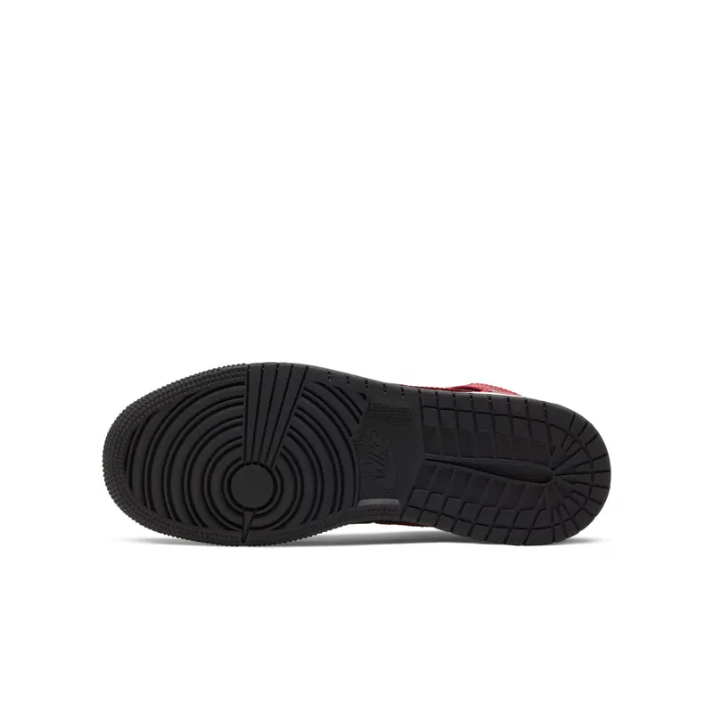 Air Jordan Nike AJ I 1 Mid ‘Bred’ (GS) (2019) (554725-054)
