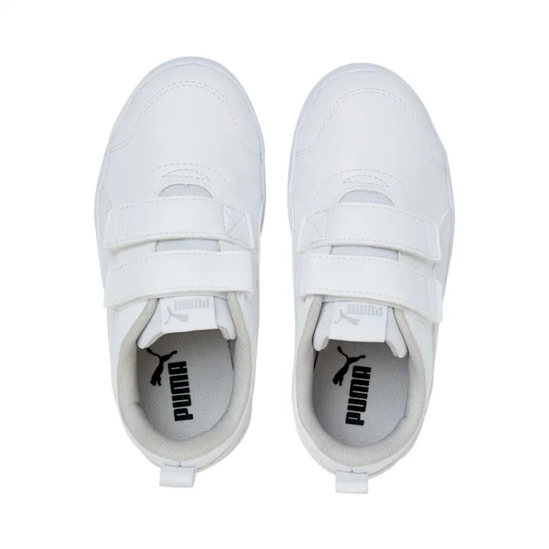 PUMA Courtflex V2 Kids’ White/Gray Violet (371543-04)