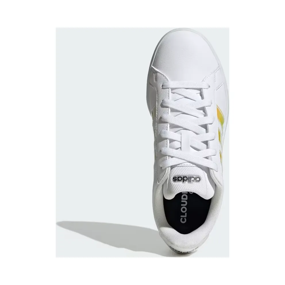 adidas Grand Court Base 3.0 “Cloud White / Cloud White / Core Black” (HQ0083)