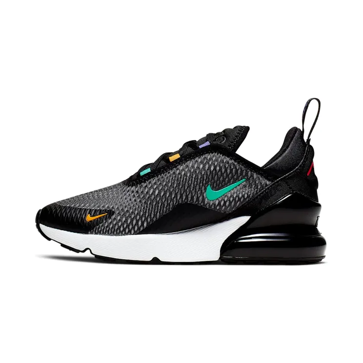 Nike Air Max 270 Game Change (PS) “Black / University Gold / Psychic Purple / Flash Crimson” (CJ6961-001)