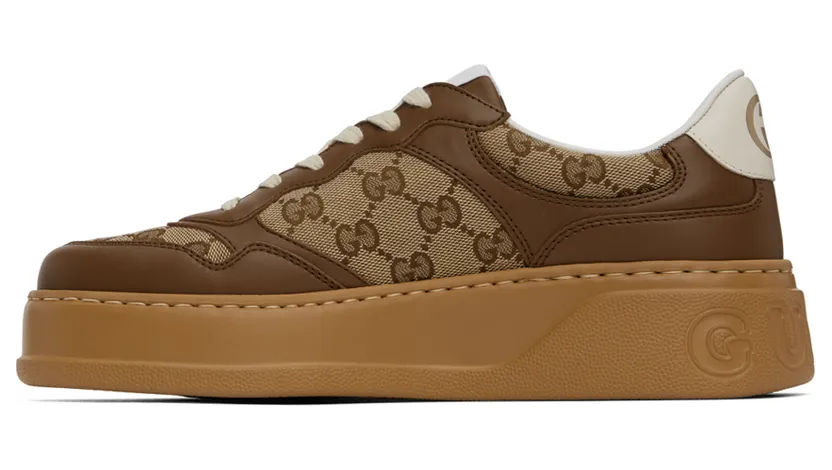 Gucci Brown GG Sneakers (675840 UPG20) (3)