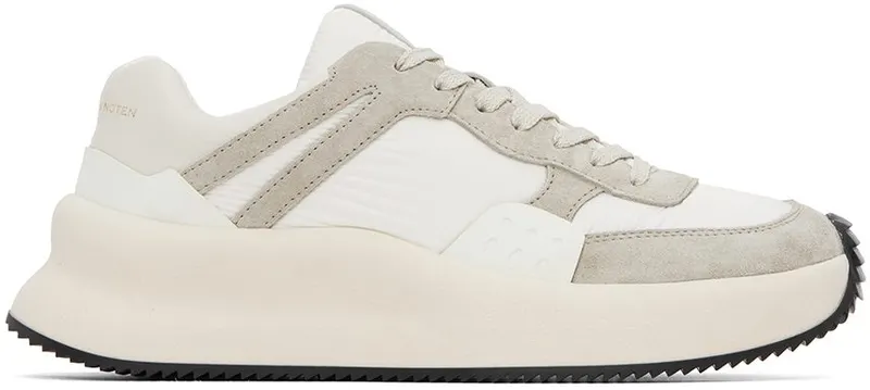 Dries Van Noten White & Gray Paneled 001 WHITE (MW222-154-607)