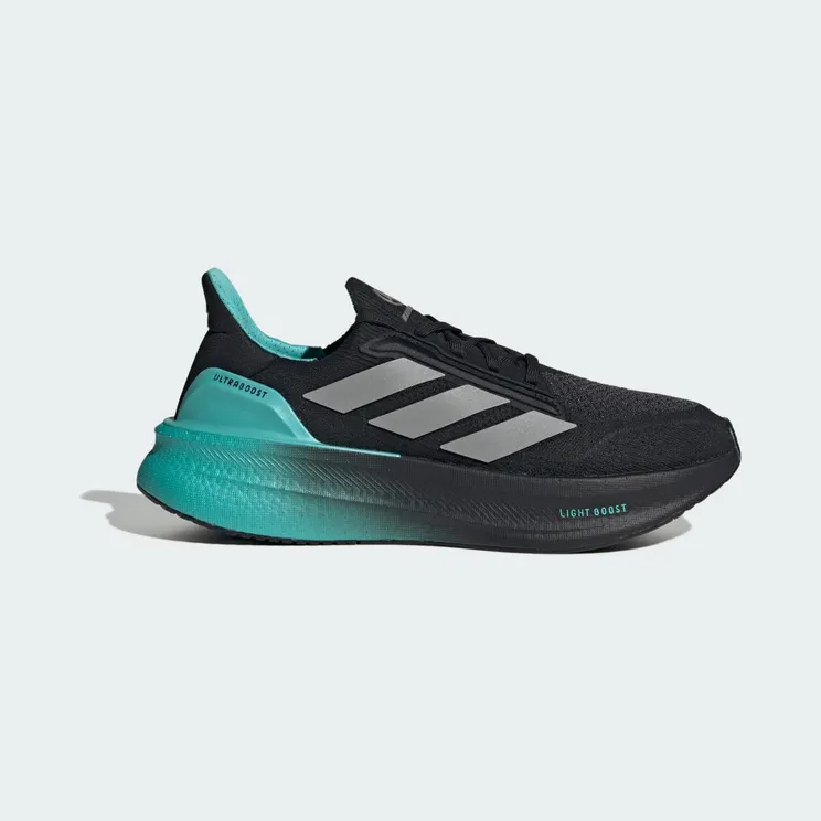 adidas Ultraboost 5 Mercedes Amg Petronas F1 Team “Core Black / Silver Metallic / Semi Mint Rush” (KJ3673)