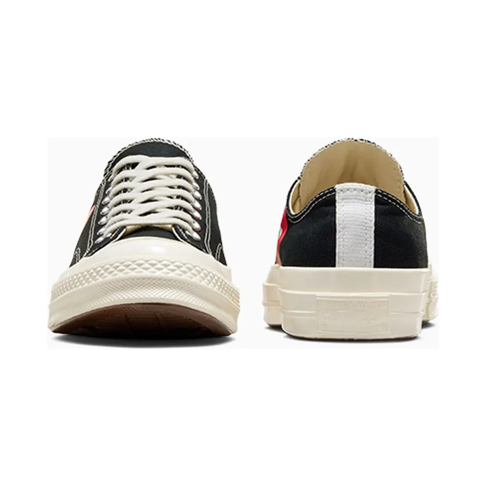 Converse x Comme des Garçons PLAY Chuck 70 Black/White/High Risk Red (A08796C)